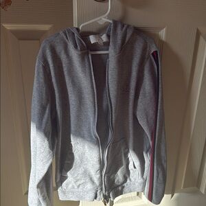 Gucci Gray Hoodie with Red Accent